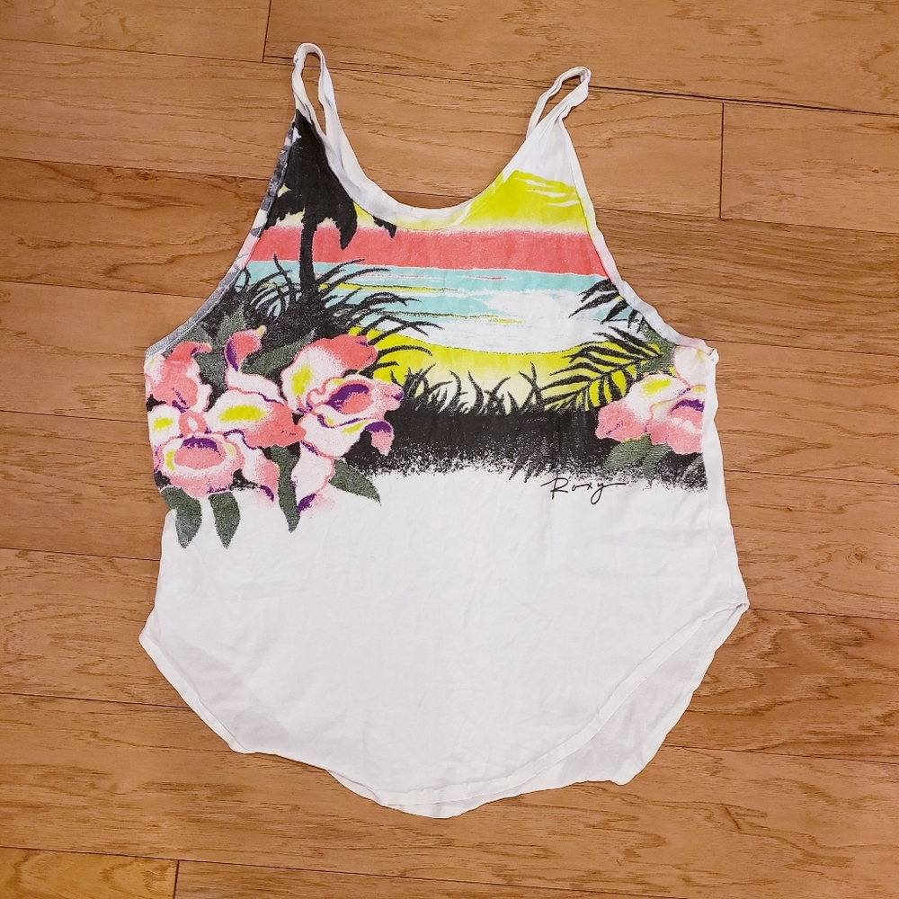 Roxy oversized tropical Sunset Tank Size XS/S